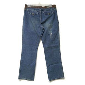 Ralph Lauren Jeans suede leather trim denim jeans